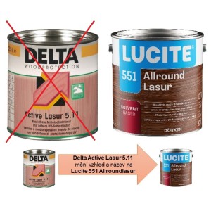 Lucite 551 Allroundlasur dříve DELTA® Active Lasur 5.11 - 1L