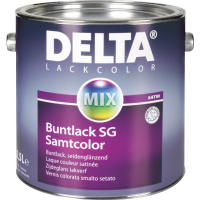 DELTA® Buntlack SG / Samtcolor (hedvábně lesklý) - uni krycí lak - černý RAL 9005-0,75L
